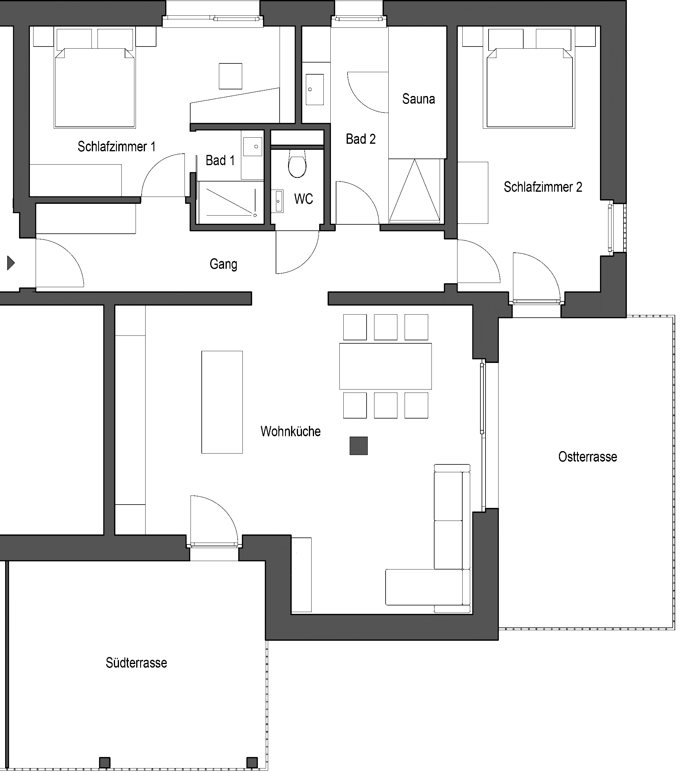 Das Grimming Alpin Apartment ist dein stilvoller Rückzugsort für einen entspannten Urlaub in einer Ferienwohnung mit Terrasse Bad Mitterndorf voller Natur, Leichtigkeit und Komfort. Zwei sonnige Terrassen, moderner Wohnstil, eigene Sauna und eine perfekte Lage zwischen Seen, Bergen und Wanderwegen machen den Sommerurlaub zu etwas ganz Besonderem. Starte direkt von der Haustür in deine Lieblingsaktivitäten – egal ob Baden, Radfahren oder einfach mal die Füße hochlegen. Ideal für Familien und Paare, die Natur und Qualität schätzen.